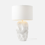 Outside The Box 30" Made Goods Bethany Matte White Resin Table Lamp