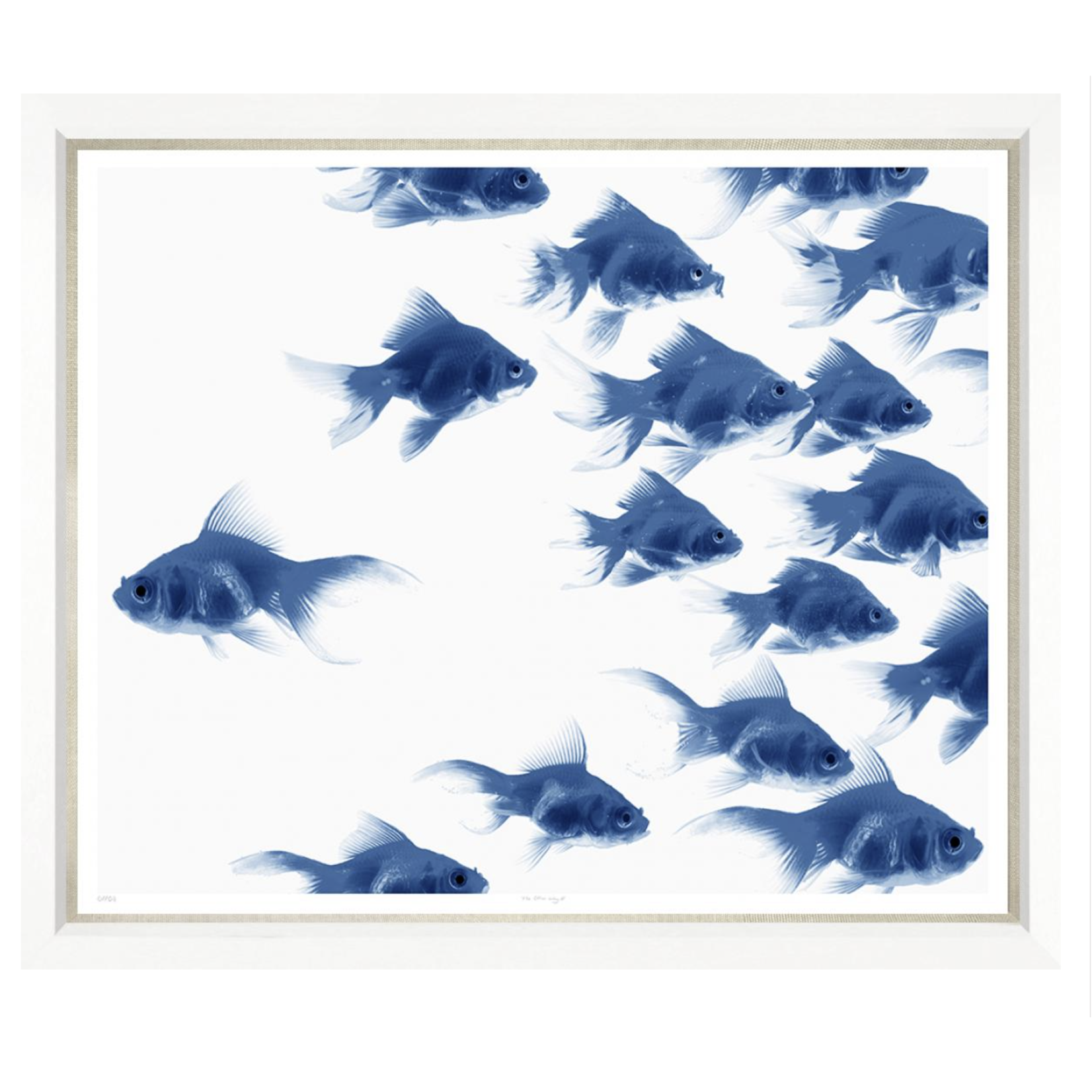 Outside The Box 50x43 Trowbridge The Other Way 2 White Frame With Linen Slip