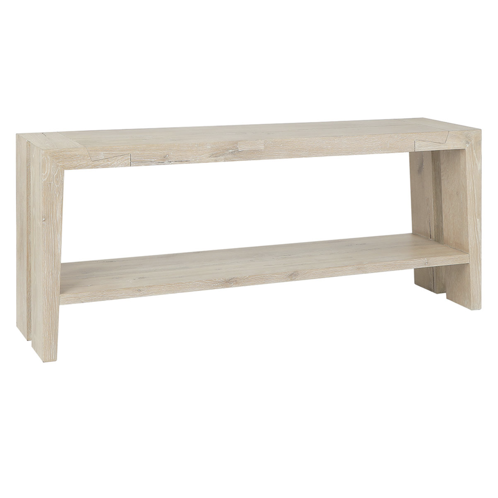 Outside The Box 72x16x30 Troy Reclaimed Oak White Wash Console Table