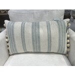 Outside The Box 14x24 Wendy Jane Rosemary Stripe Mineral Feather Down Accent Pillow