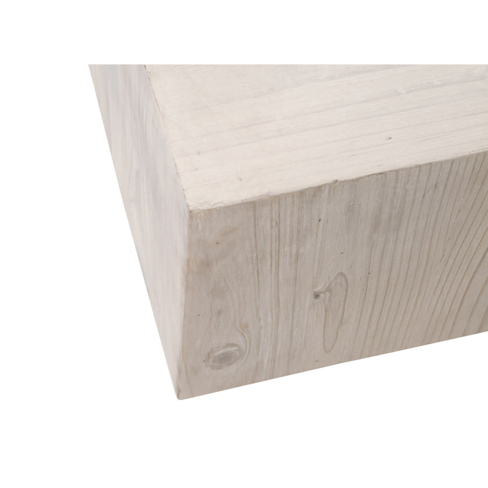 Outside The Box 54x30x15 Montauk White Wash Pine Rectangular Coffee Table