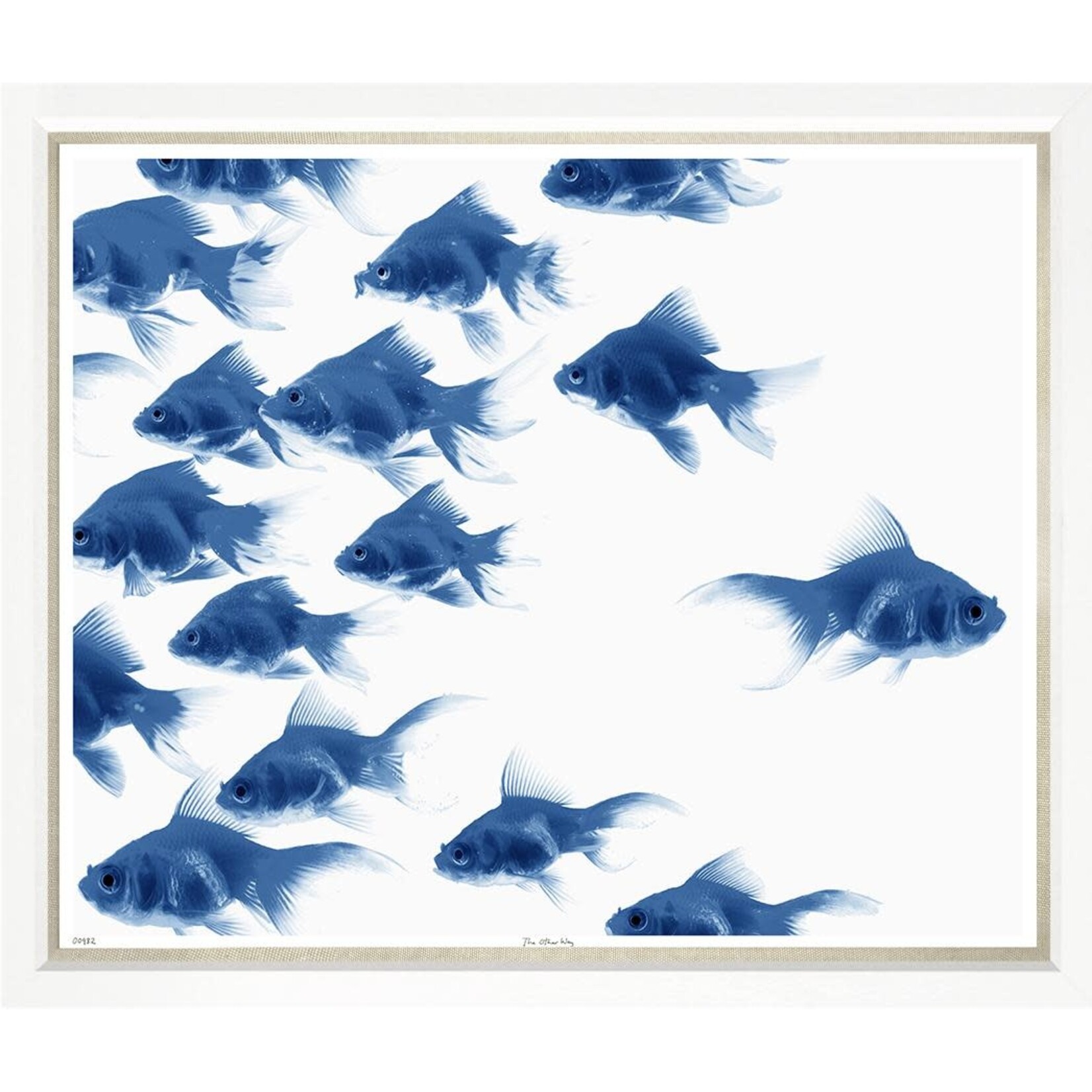 Outside The Box 50x43 Trowbridge The Other Way 1 White Frame With Linen Slip