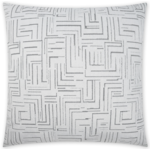 Outside The Box 24x24 Klint Square Square Feather Down Pillow In Snow