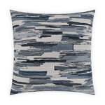 Outside The Box 24x24 Mixed Media Chenille Blend Square Feather Down Pillow In Cobalt