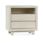 Outside The Box 27x17x27 Reece Sand Mango Wood 2 Drawer Nightstand