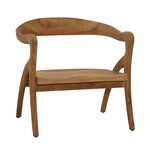 Outside The Box Reginald Solid Teak Wood Occasional Chair