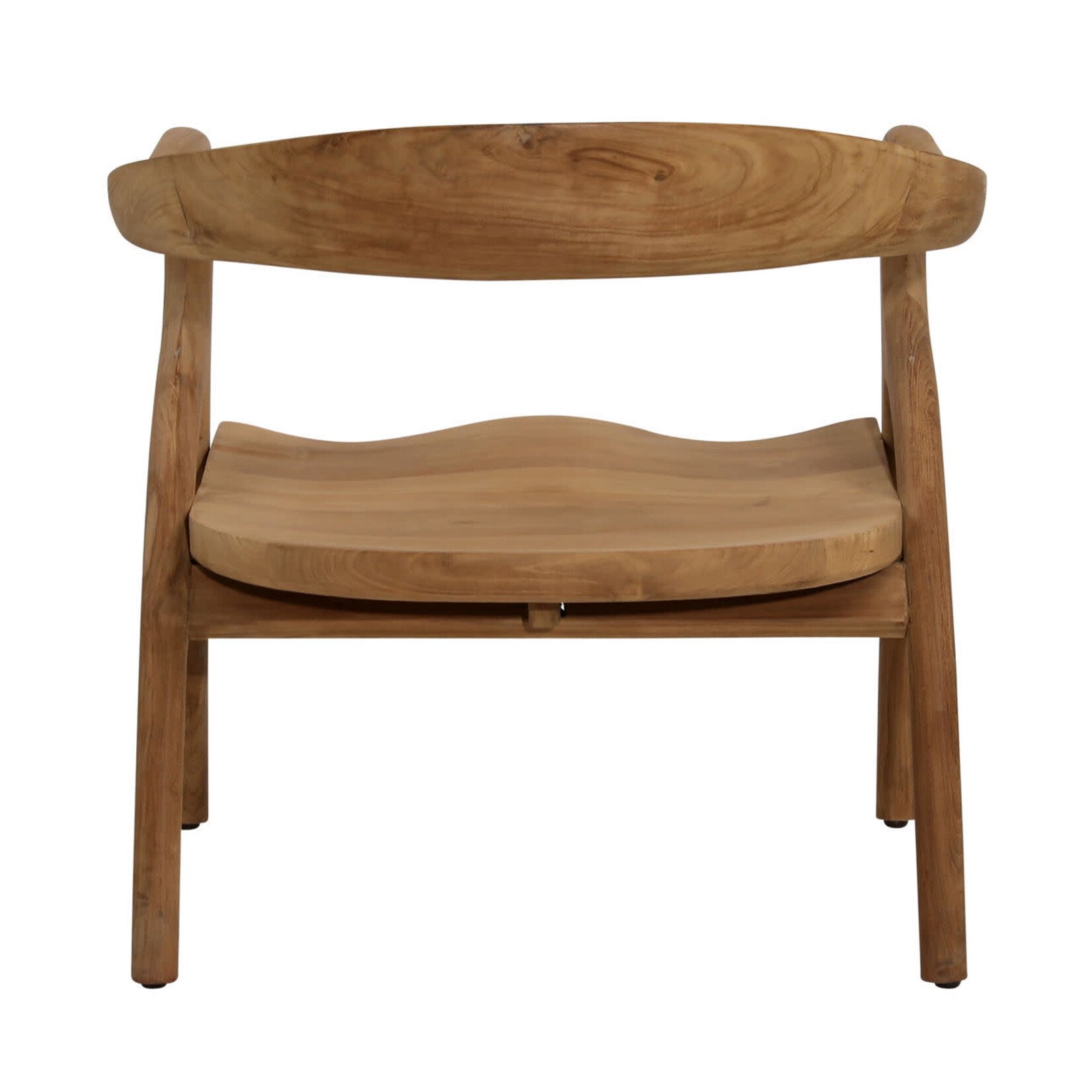 Outside The Box Reginald Solid Teak Wood Occasional Chair