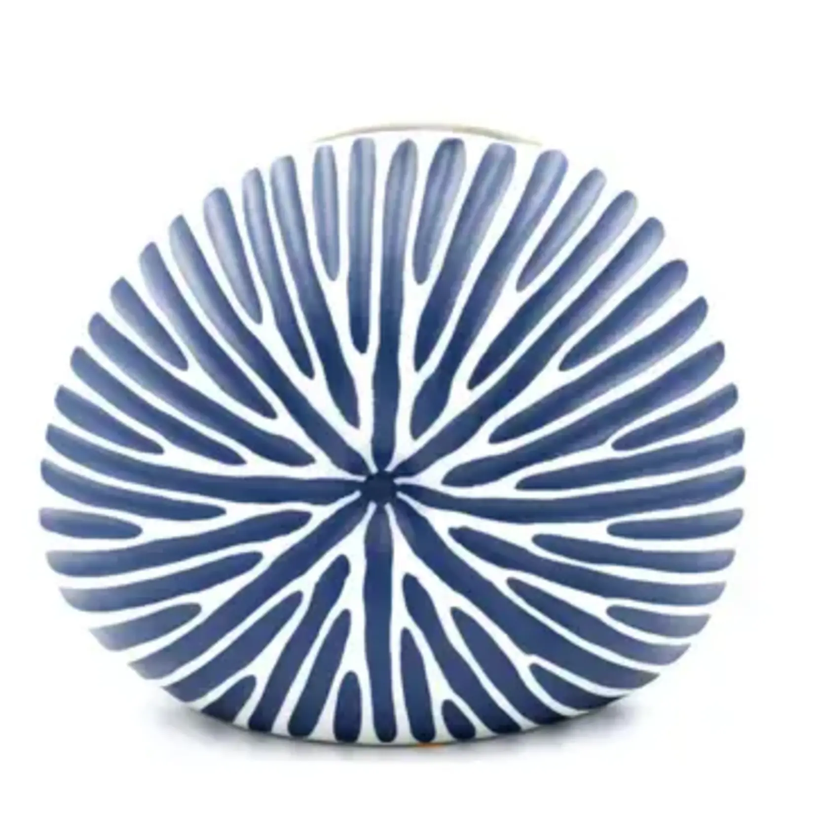 Outside The Box 6" Diva Blue & White Handcrafted Porcelain Mini L-Shape Bud Vase