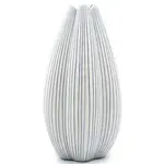 Outside The Box 9" Champa White With Blue Dots Handcrafted Porcelain Vase