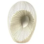 Outside The Box 9" Artura White & Brown Dots Handcrafted Porcelain Vase