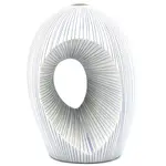Outside The Box 9" Artura White & Blue Dots Handcrafted Porcelain Vase
