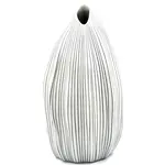 Outside The Box 8" Seda White & Blue Dots Handcrafted Porcelain Vase