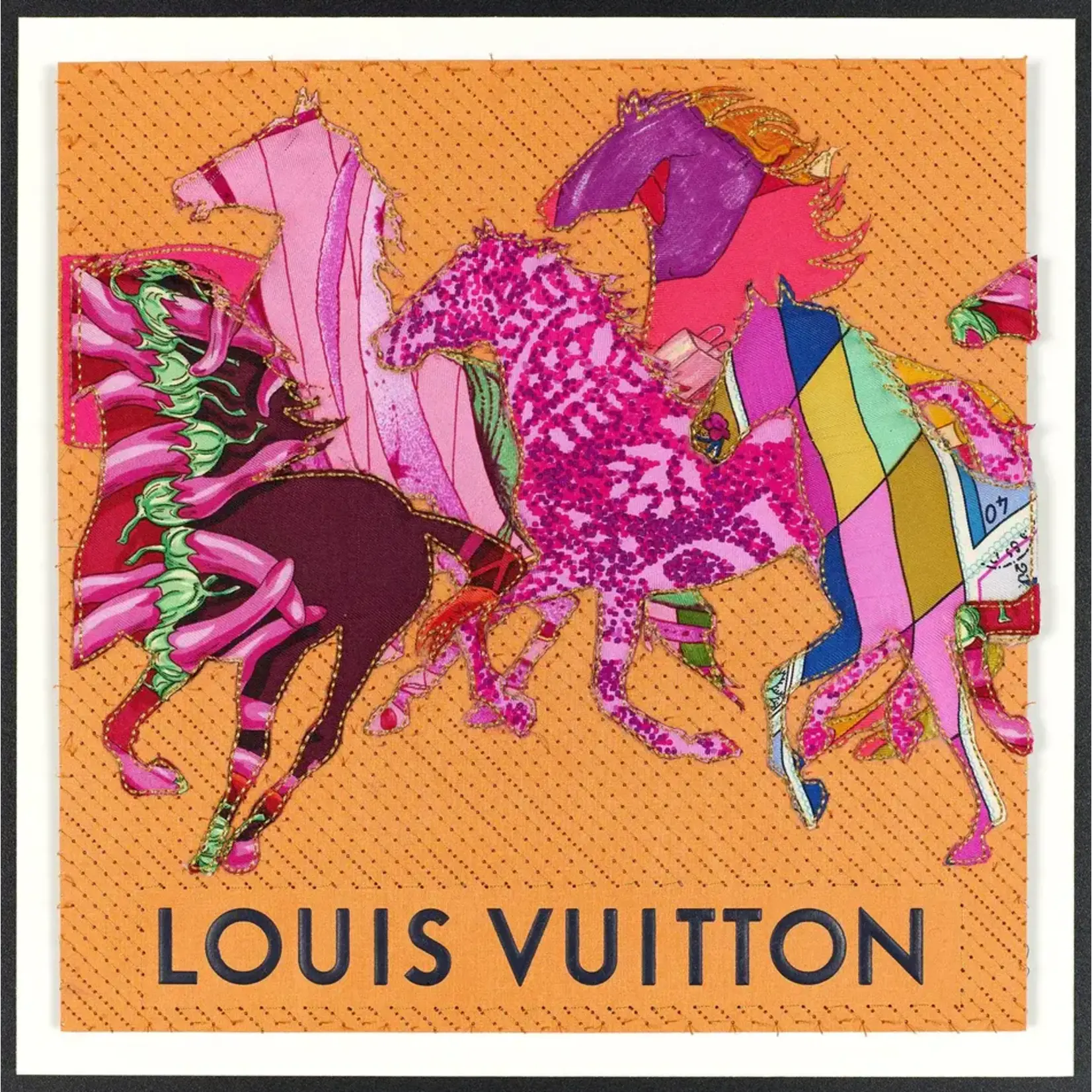 Outside The Box 12 x 12  Stephen Wilson Parade Louis Vuitton Custom Framed In Acrylic