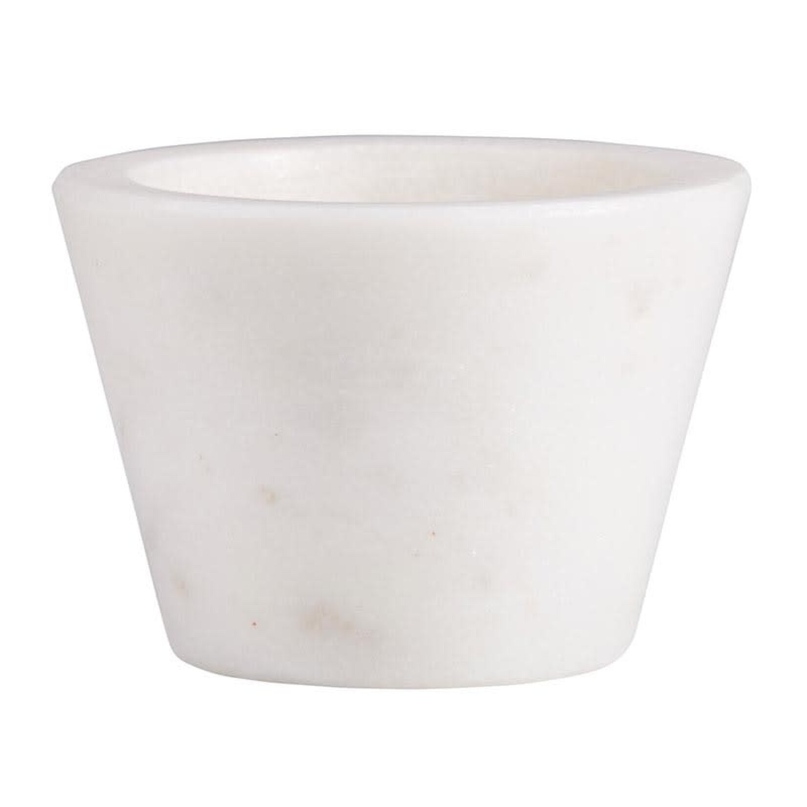 Outside The Box 3" Solid White Marble Pinch Pot