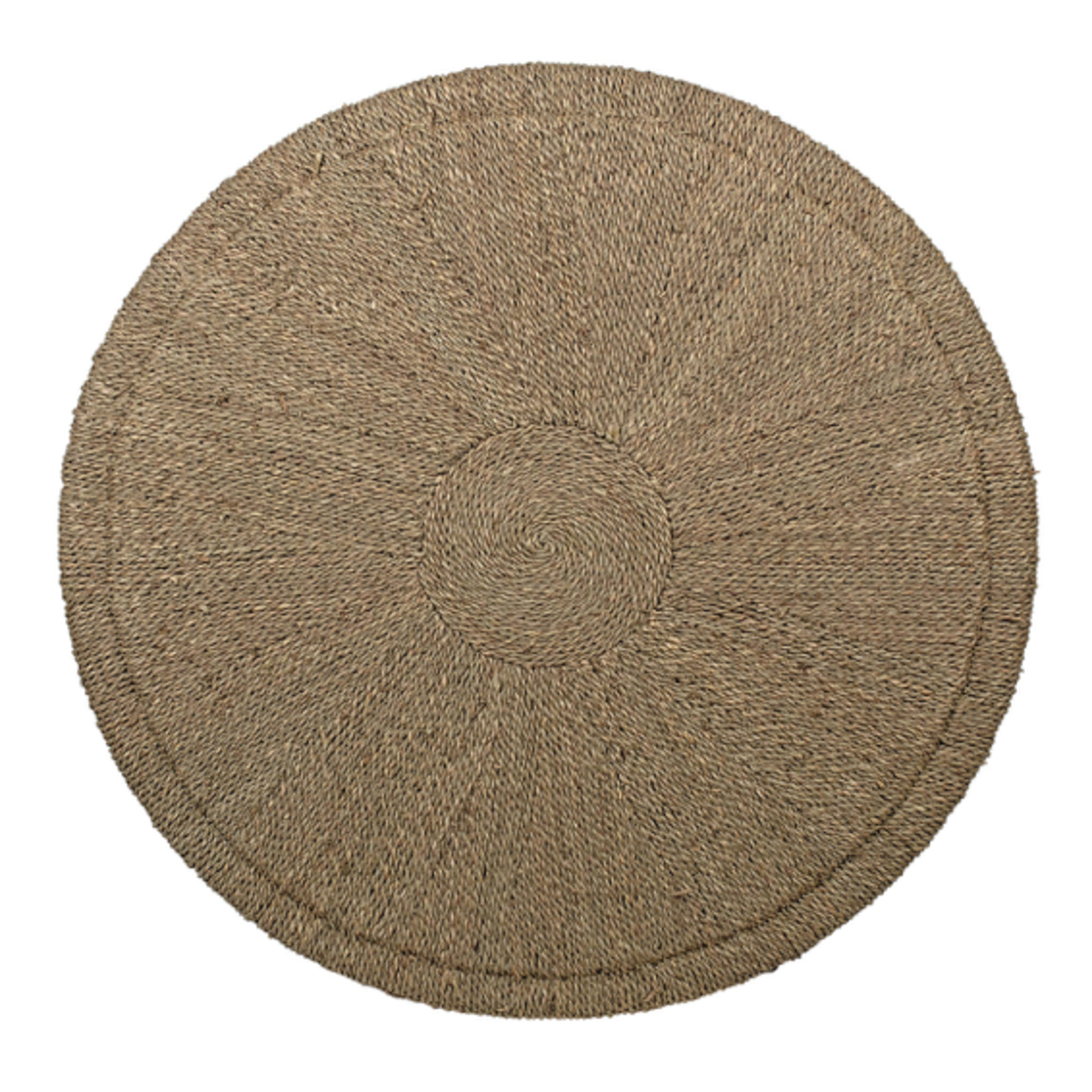 Outside The Box 32x17 Natural Seagrass Ribbed Round Coffee Table