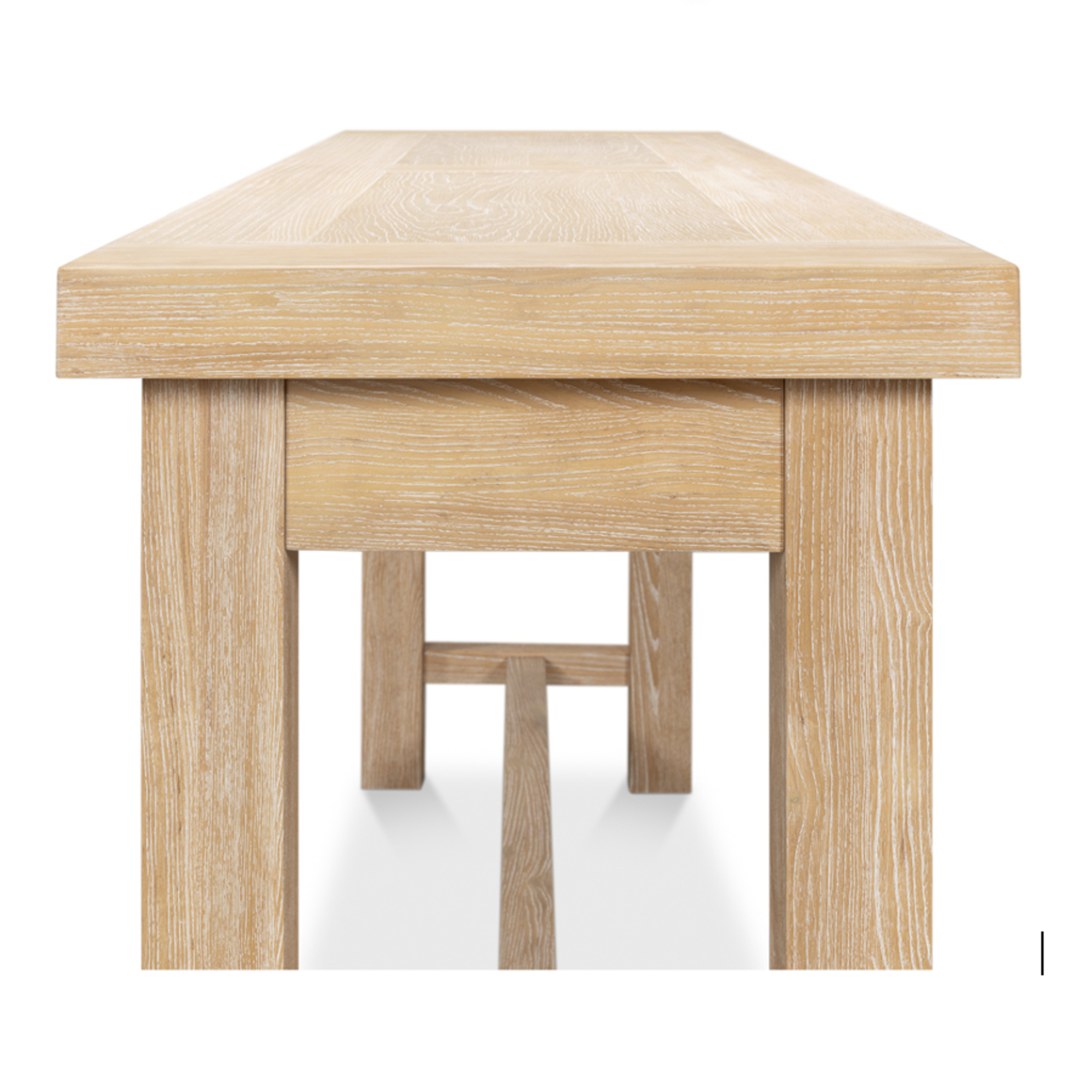 Outside The Box 72x20x34 Bauhaus Solid Natural Beige Oak Console Table