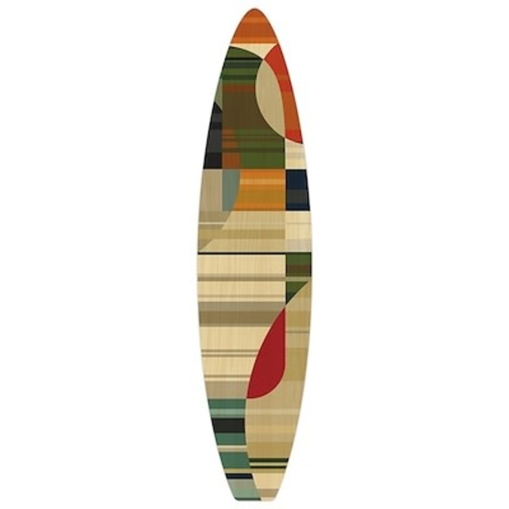 Outside The Box 60x14 Reminiscent Surfboard V Birchwood Art