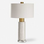 Outside The Box 30" Uttermost Bleached Solid Concrete Table Lamp