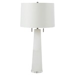 Outside The Box 31" Margaret White Alabaster Table Lamp