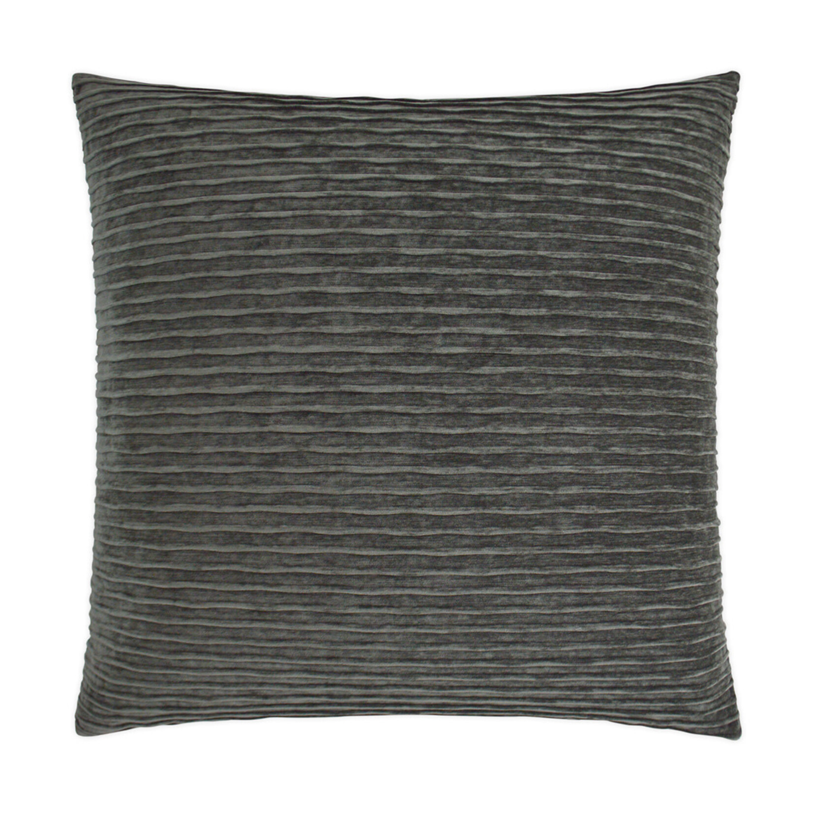 Outside The Box 24x24 Pleatte Square Feather Down Pillow In Gray