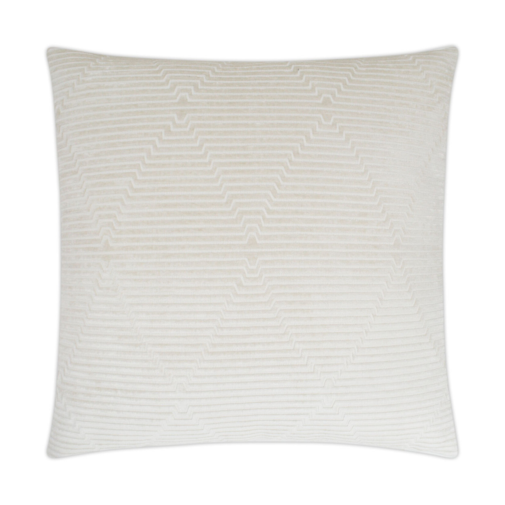 Outside The Box 24x24 Outline Square Feather Down Pillow In Ivory