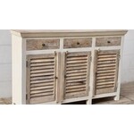 Outside The Box 48x11x36 Mango Wood White & Natural 2 Drawer / 2 Door Sideboard