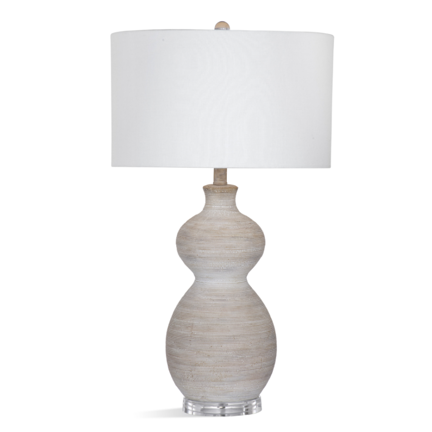 Outside The Box 29" Sandy White & Beige Ceramic Table Lamp