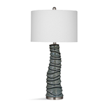 Outside The Box 31" Gallie Blue Crackle Ceramic Table Lamp