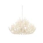 Outside The Box 26" Palecek Seychelles White Coco Beads Chandelier
