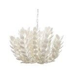Outside The Box 27" Palecek Coco Magnolia Off-White Hand-Cut Shells Hanging Pendant
