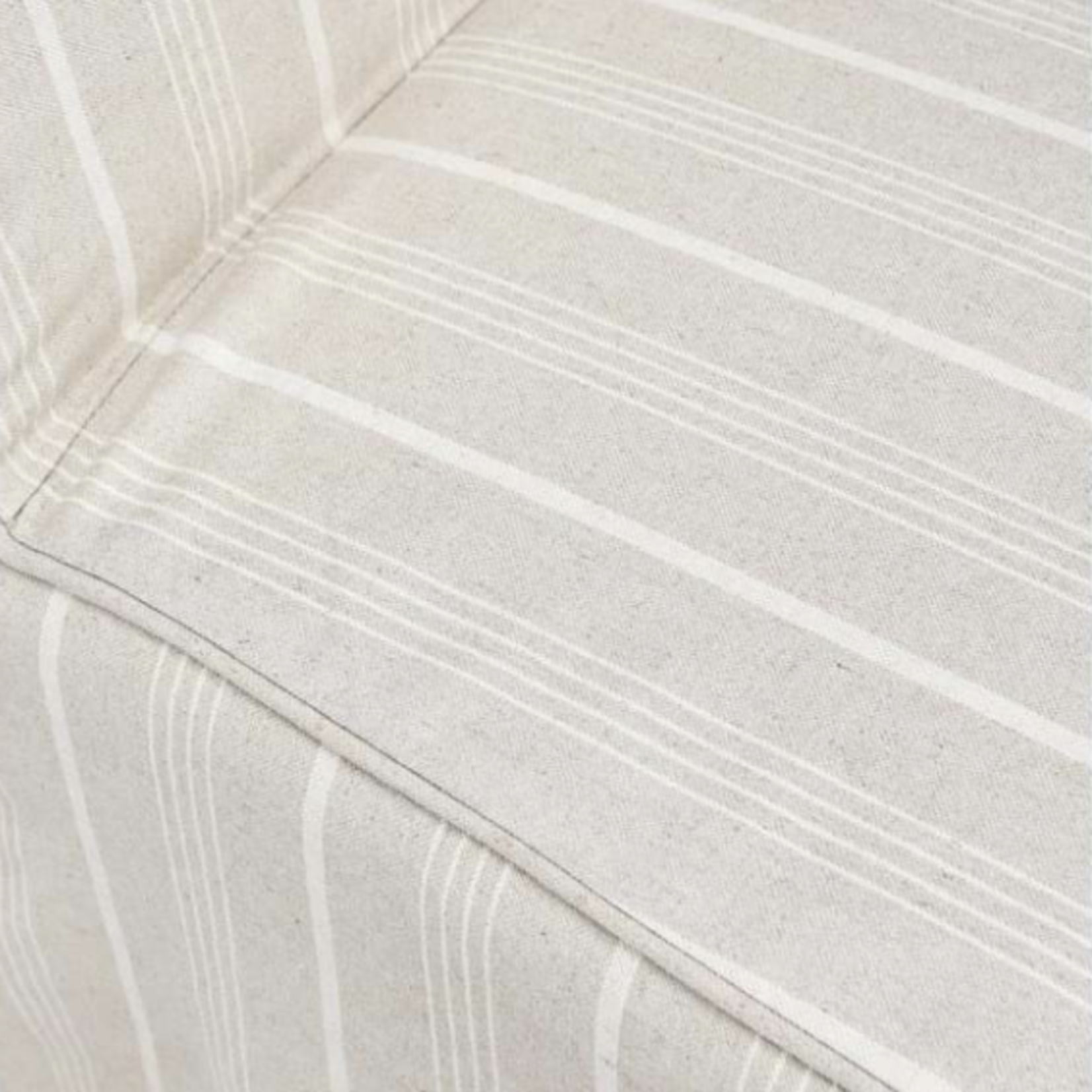 Outside The Box Amaya Beige W / White Stripes Slipcovered Linen Dining Chair