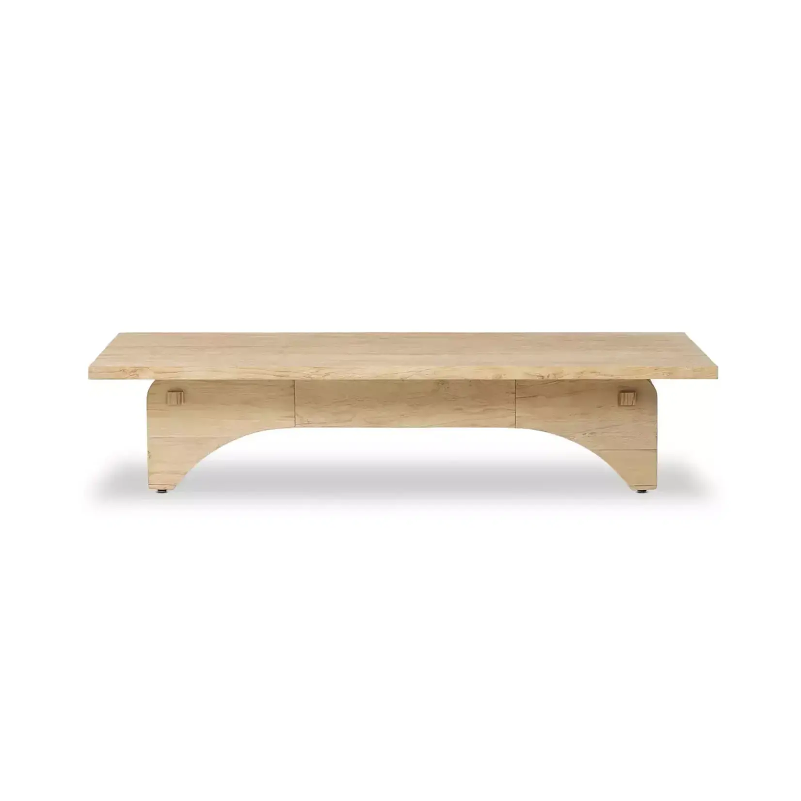 Outside The Box 70x35x15 Winchester Bleached Alder Wood Rectangular Coffee Table
