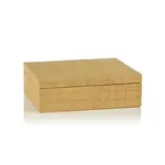 Outside The Box 11x9x4 Bungalow Grasscloth Wrapped Wood Box W / Suede Interior
