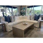 Outside The Box 113 x 97 Slipcovered Mclean Crypton Trillium Down Sectional - 34AB