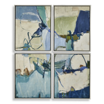 Outside The Box 40x32 Set Of 4 Cool Outlook Framed Canvas