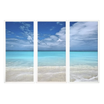 Outside The Box 60 x 20 Come Sea Me Triptych Artwork