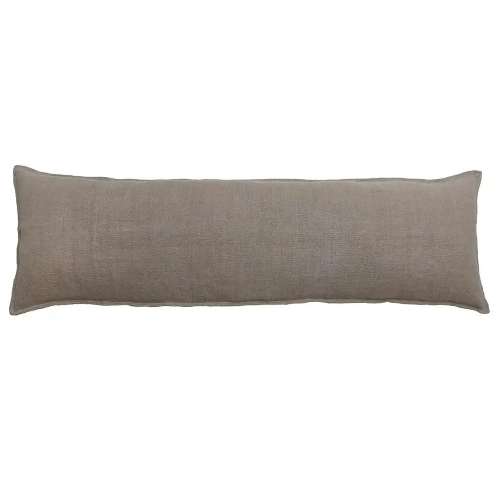 Outside The Box 60x18 Montauk Natural 100% Linen Body Pillow W / Instert