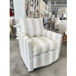 Outside The Box Miles Cabana Beige Performance Fabric Trillium XL Swivel Glider Accent Chair - Slipcover
