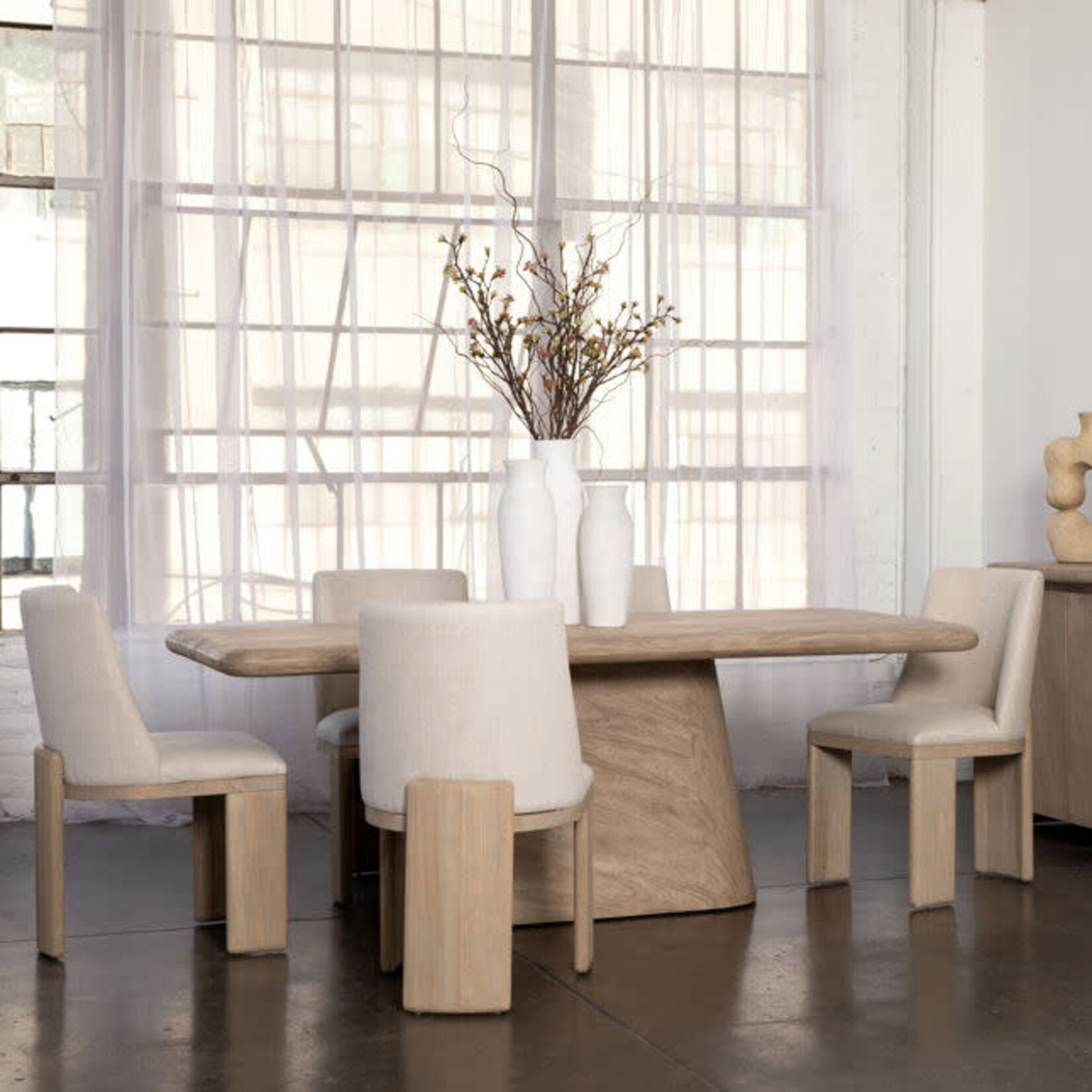 Outside The Box 79" Marci Natural Acaia Wood Dining Table