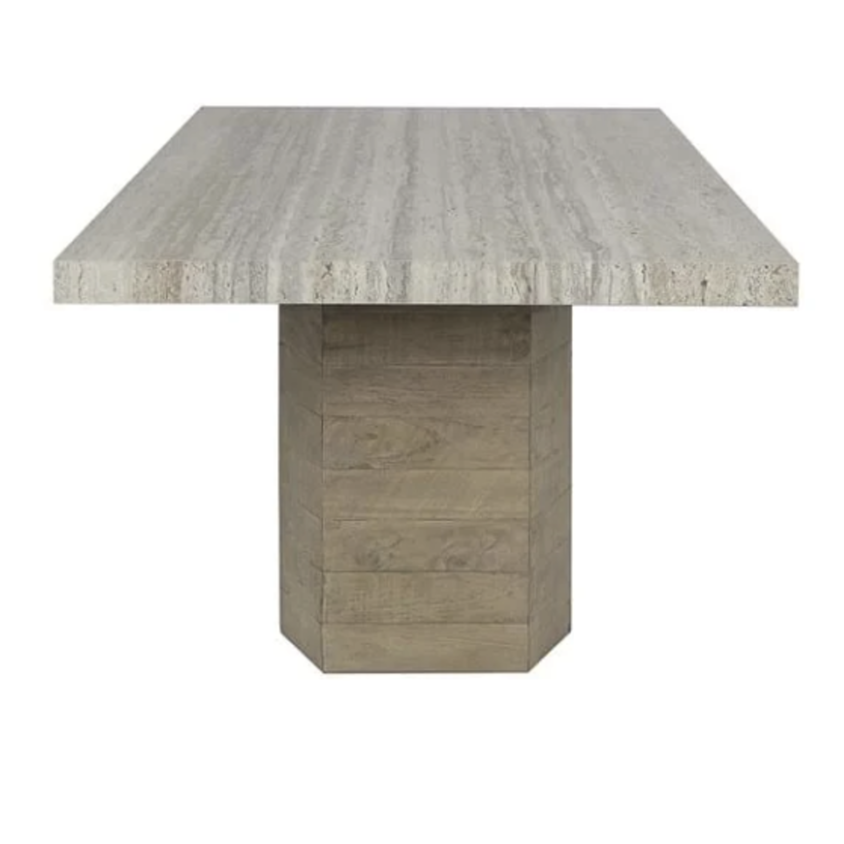 Outside The Box 84x43 Ravenna Reclaimed Pine & Concrete Laminate Rectangular Dining Table
