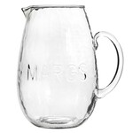 Outside The Box 9"  Hammered "Margs" Hand Blown Glass Pitcher 86 Oz.