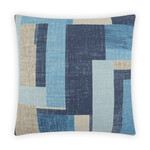 Outside The Box 24x24 Duplex Square Feather Down Pillow In Blue