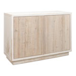 Outside The Box 50x20x35 Stefano Reclaimed Pine Wood White Wash Commode