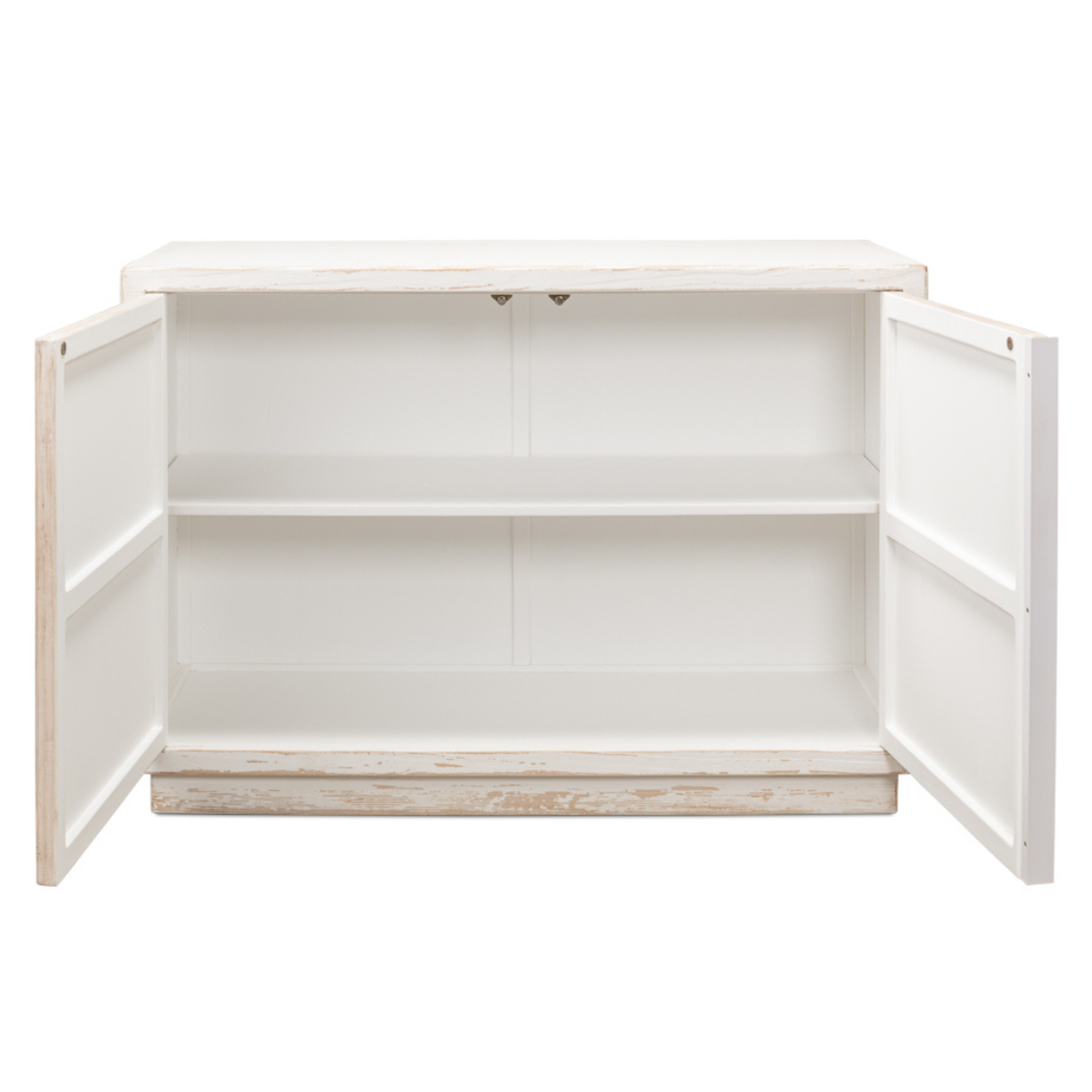 Outside The Box 50x20x35 Stefano Reclaimed Pine Wood White Wash Commode