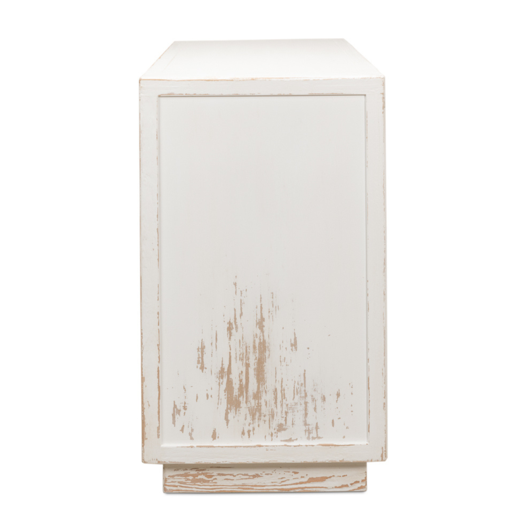 Outside The Box 50x20x35 Stefano Reclaimed Pine Wood White Wash Commode