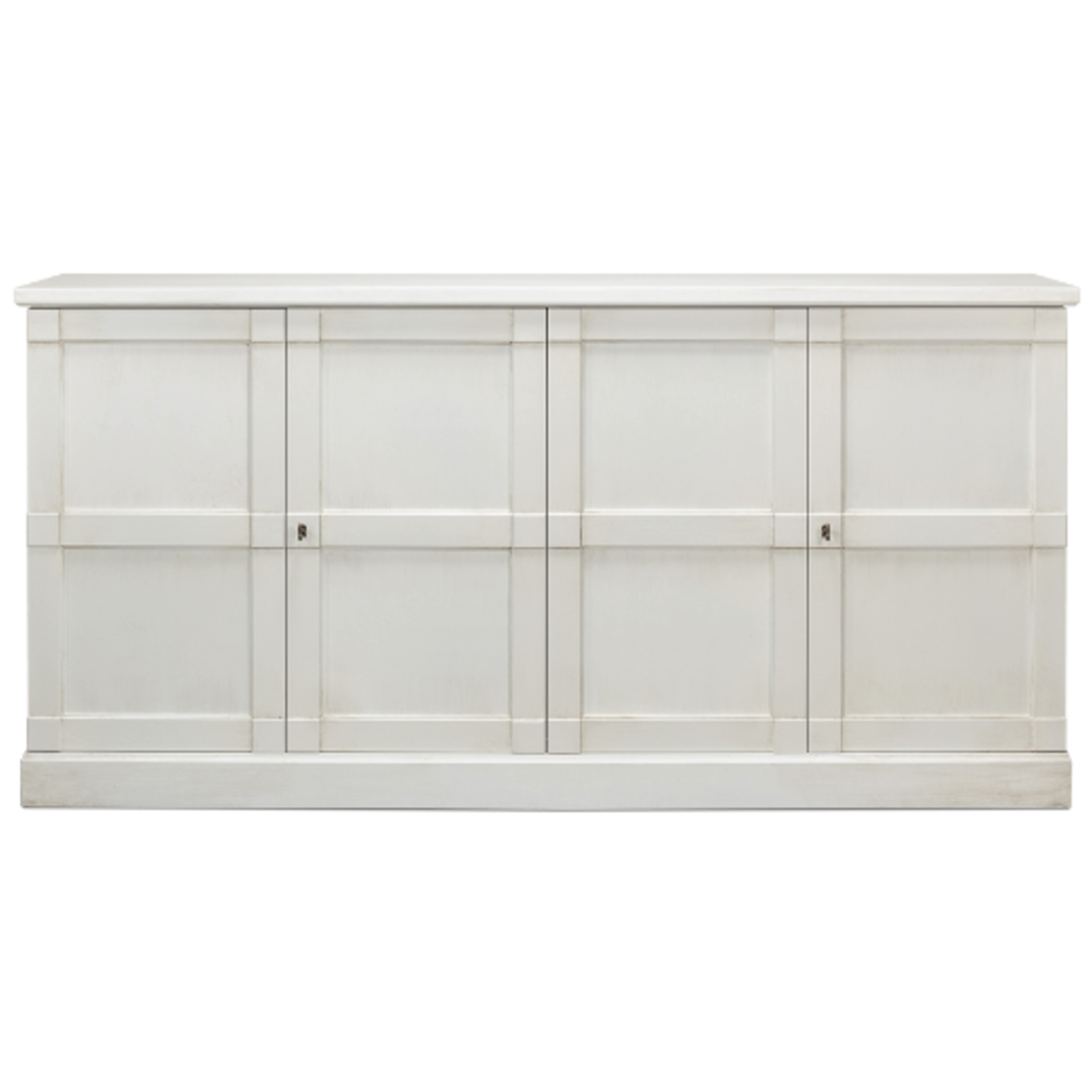 Outside The Box 75x15x37 Sarreid Lionisio Solid Wood Cortina White 4 Door Buffet