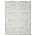 Outside The Box 2' x 5' Aria 100% Polyester & Cotton Back Runner In Blue / Gray - 82424