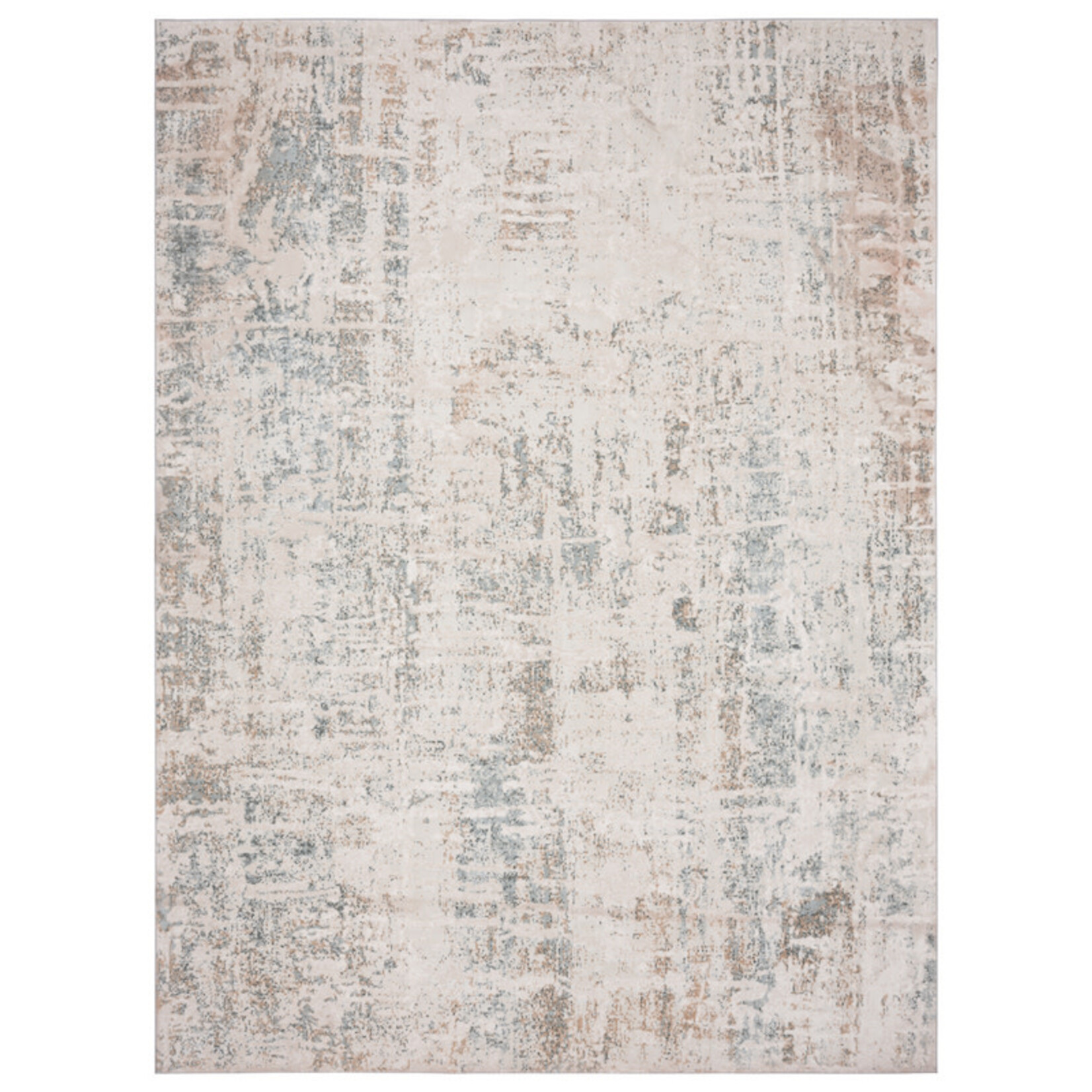 Outside The Box 5' 3" x 7' 3" Michelle 100% Polyester Area Rug In  Cream / Coconut - 81638