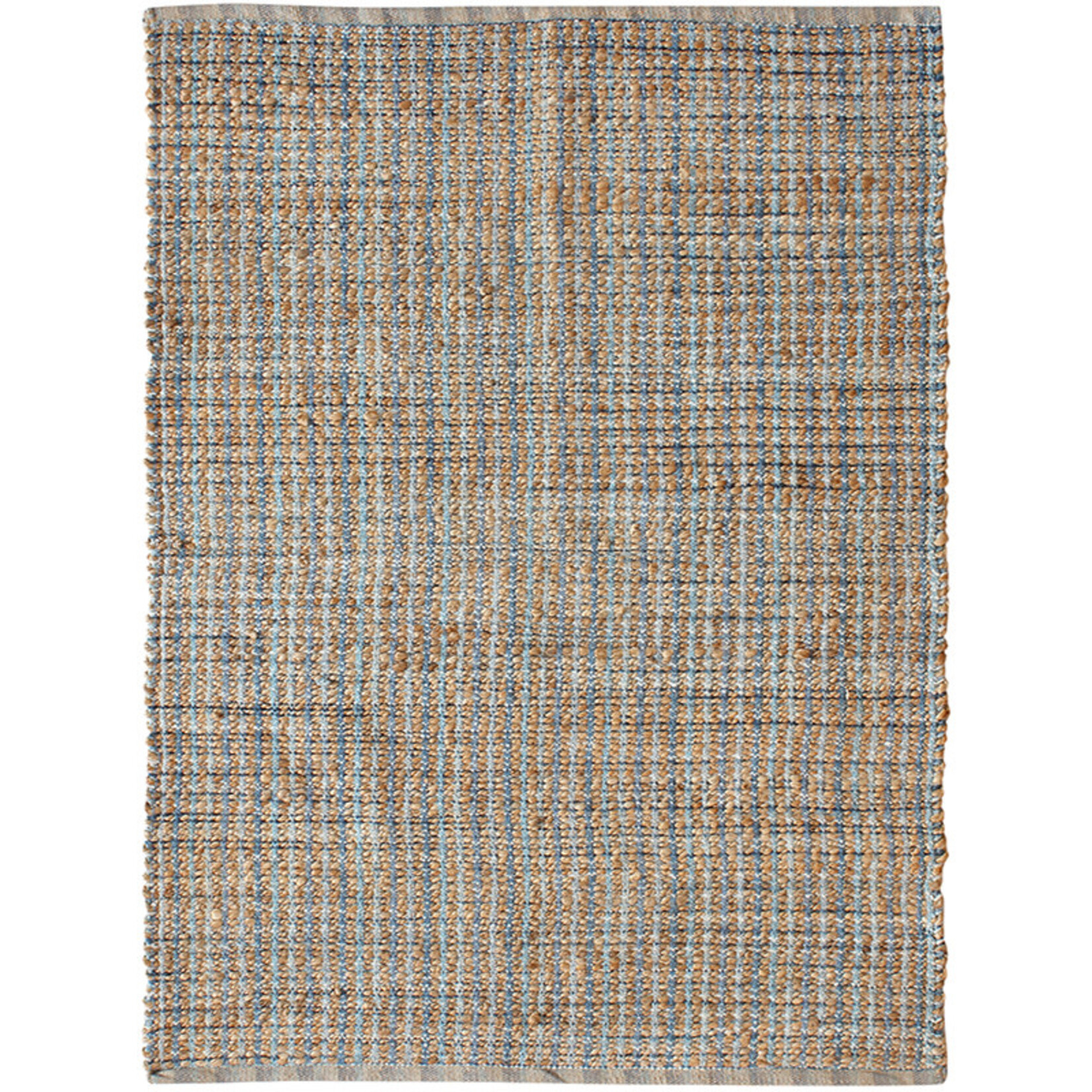 Outside The Box 5' x 7' 9" Bleached Naturals Jute / Rayon Chenille Blend Area Rug In Navy - 03305