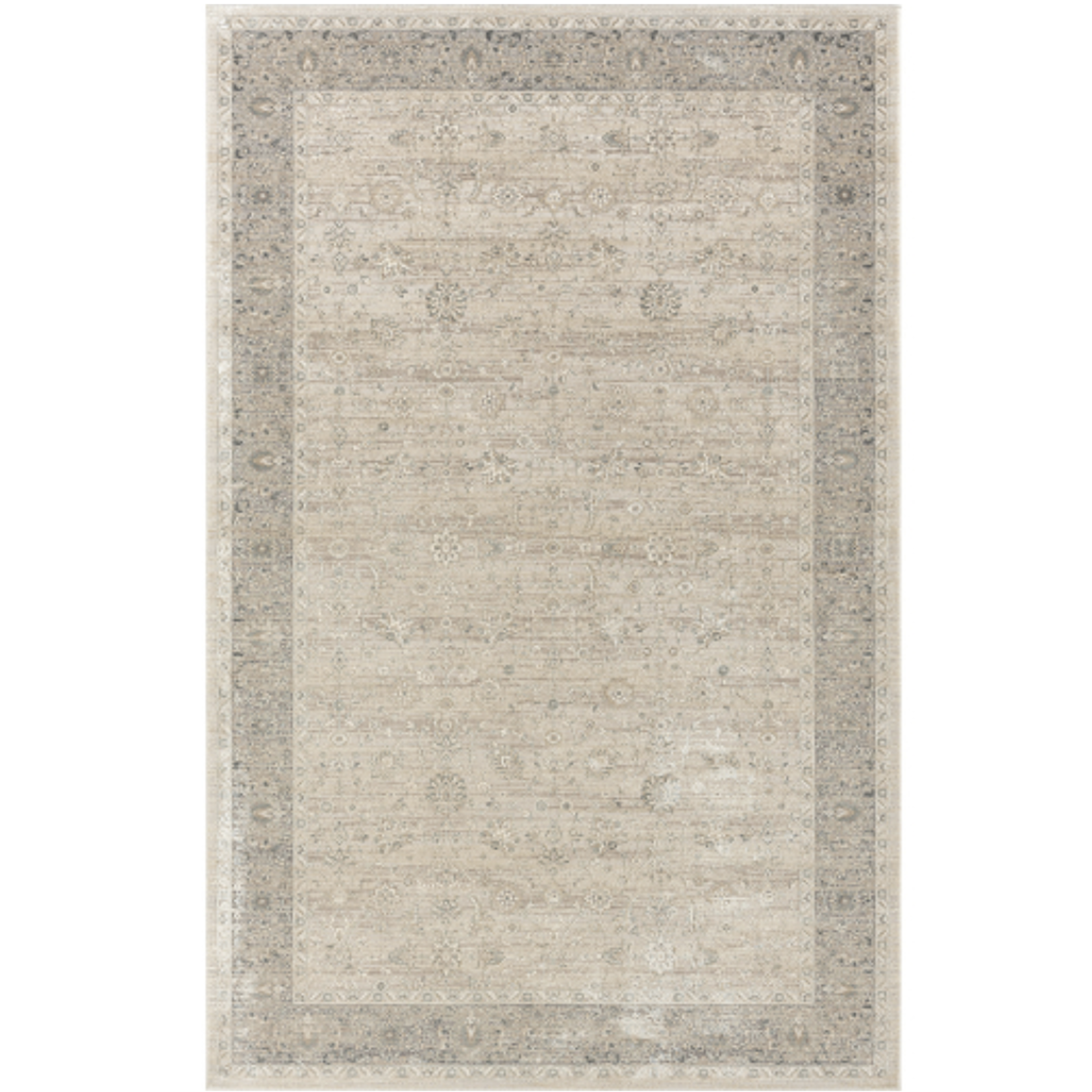 Outside The Box 7' 9" x 9' 9" Cheshire Viscose & Acrylic Blend Area Rug In Gray / Beige - 82129